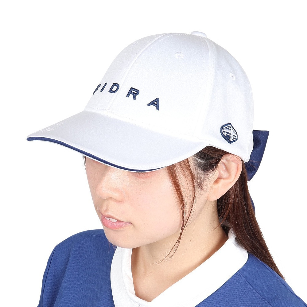 フィドラ（FIDRA）（レディース）ゴルフ 吸湿速乾 接触冷感 リボンキャップ FD5TWA10 WHT
