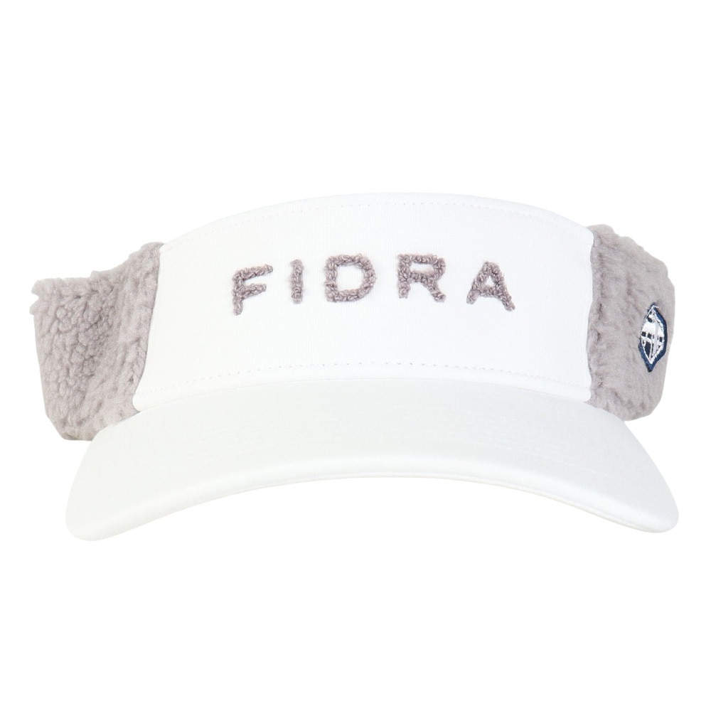 フィドラ（FIDRA）（レディース）ゴルフ 吸汗速乾 キャップ スウェット シープボア サンバイザー FD5QWD12 WHT