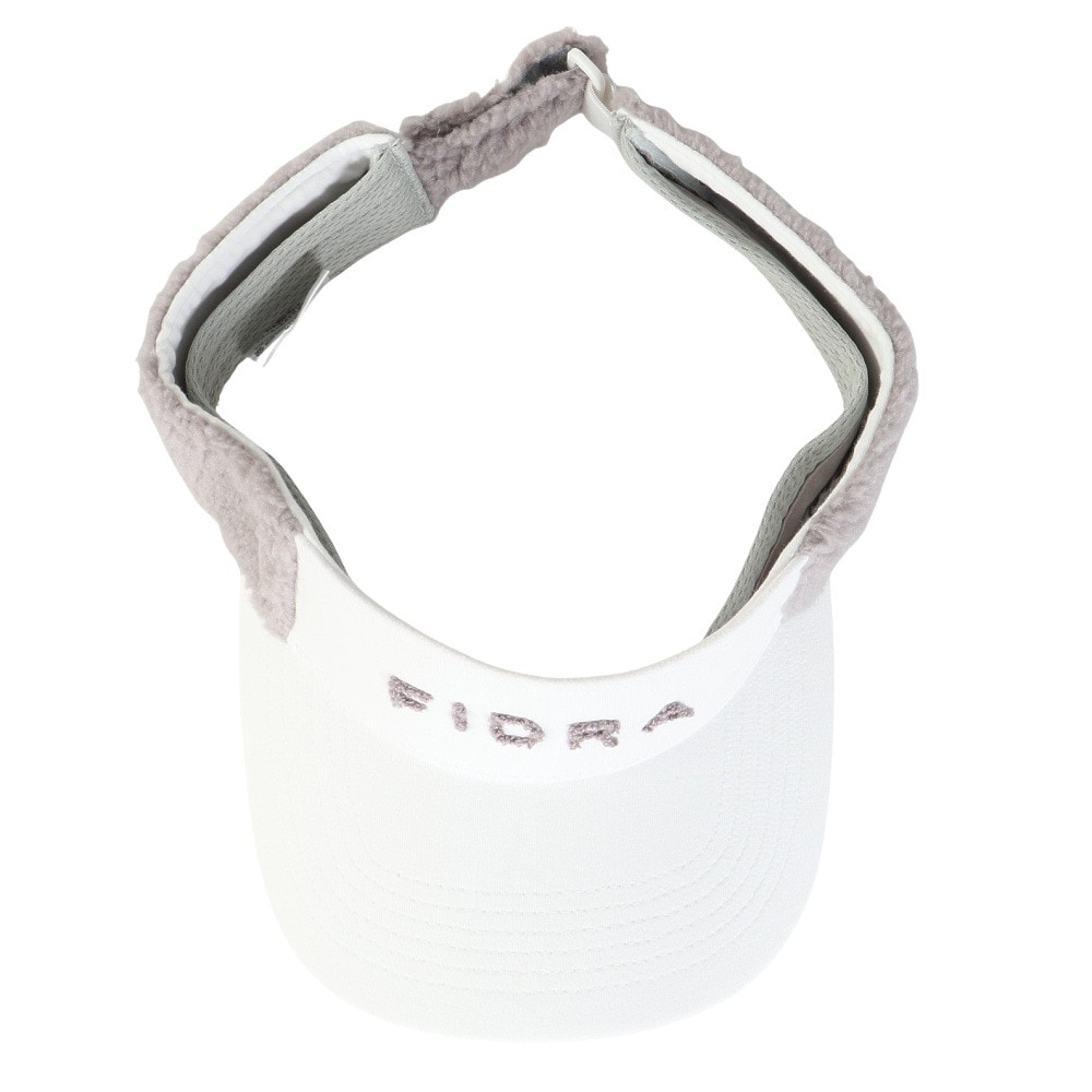 フィドラ（FIDRA）（レディース）ゴルフ 吸汗速乾 キャップ スウェット シープボア サンバイザー FD5QWD12 WHT