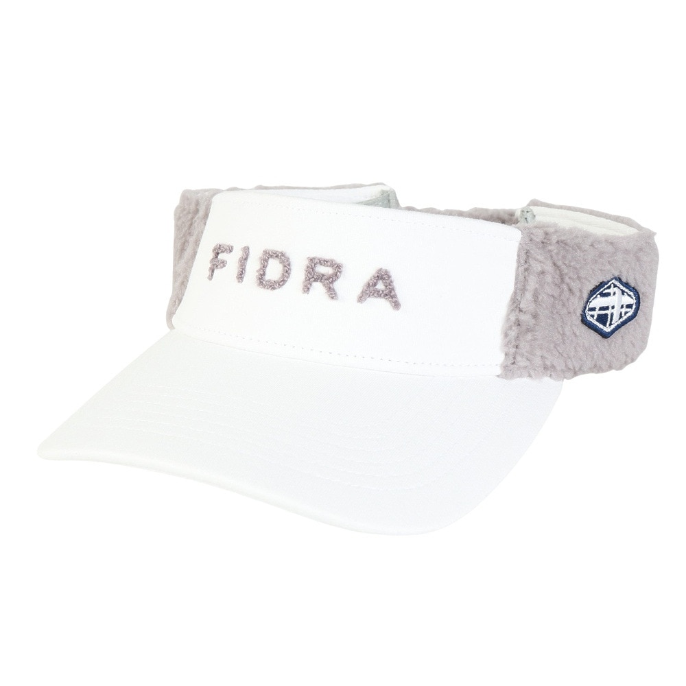 フィドラ（FIDRA）（レディース）ゴルフ 吸汗速乾 キャップ スウェット シープボア サンバイザー FD5QWD12 WHT