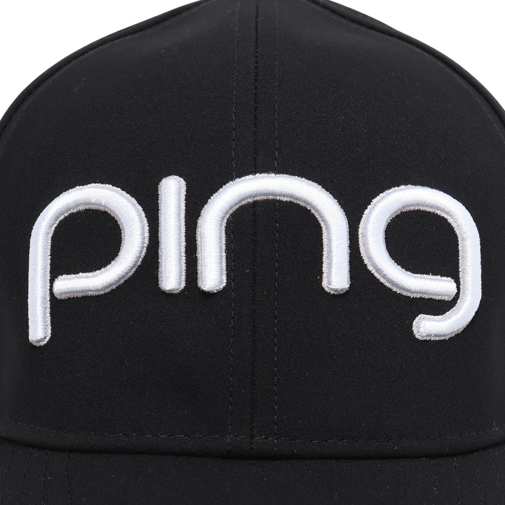 ピン（PING）（レディース）ゴルフ 撥水 ツアーキャップ HW-L2501 BK 38218