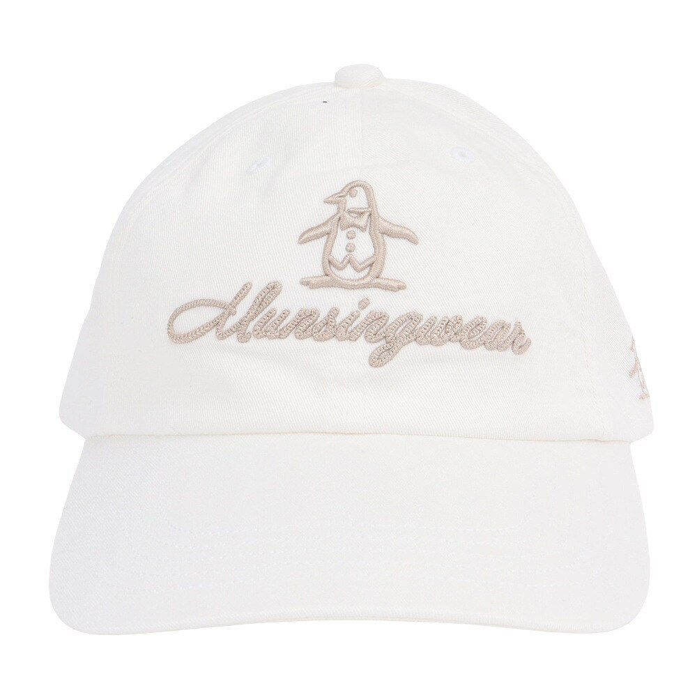 マンシングウエア（MUNSING WEAR）（レディース）ゴルフ ペンギン刺しゅう ベースボールキャップ MG5SCP01L WH00