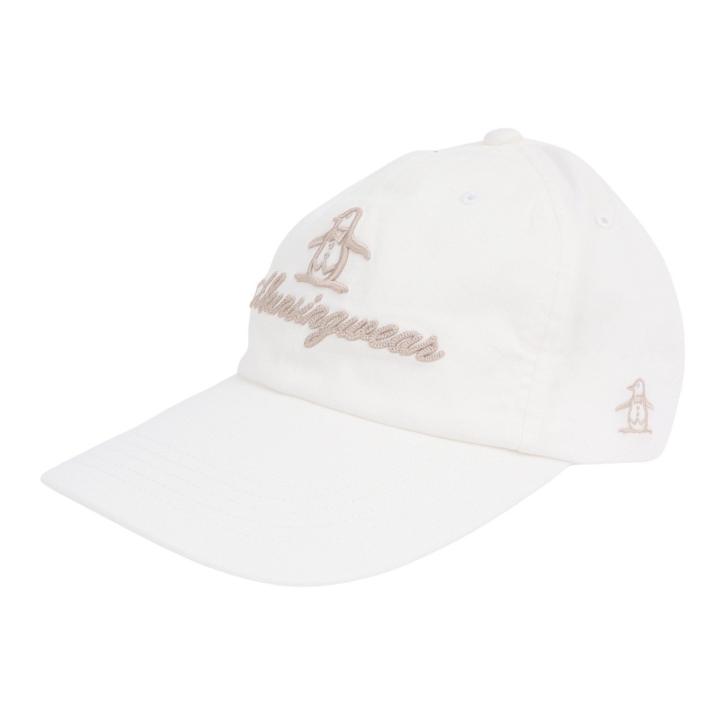 マンシングウエア（MUNSING WEAR）（レディース）ゴルフ ペンギン刺しゅう ベースボールキャップ MG5SCP01L WH00