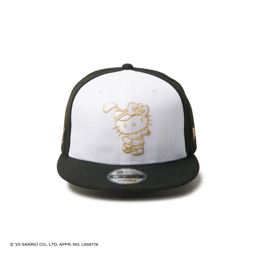 ニューエラ（NEW ERA）（レディース）ゴルフ 9FIFTY ハローキティ キャップ ホワイト ブラック 14432169