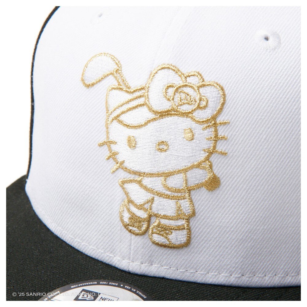 ニューエラ（NEW ERA）（レディース）ゴルフ 9FIFTY ハローキティ キャップ ホワイト ブラック 14432169