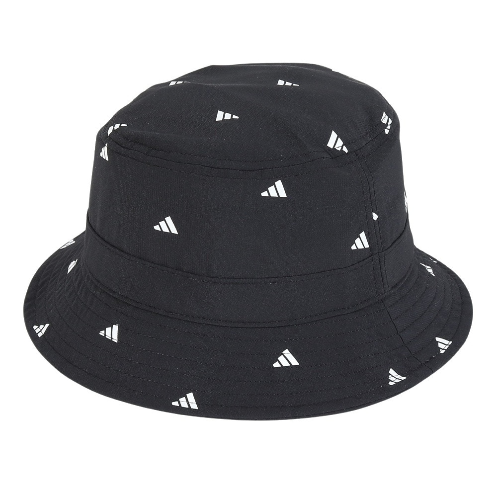 アディダス（adidas）（レディース）ゴルフ BOSプリント バケットハット KOV56-IQ2891BK