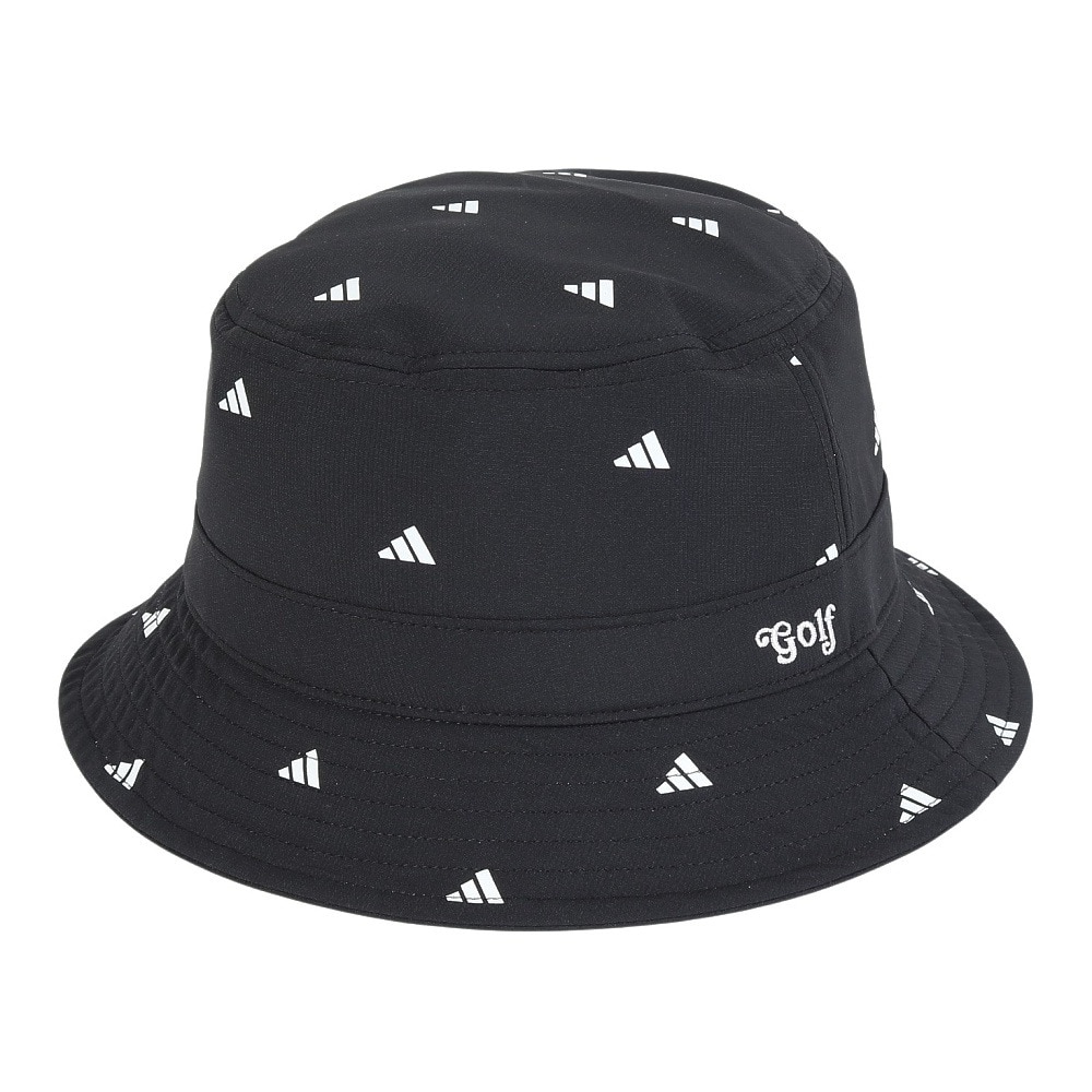 アディダス（adidas）（レディース）ゴルフ BOSプリント バケットハット KOV56-IQ2891BK