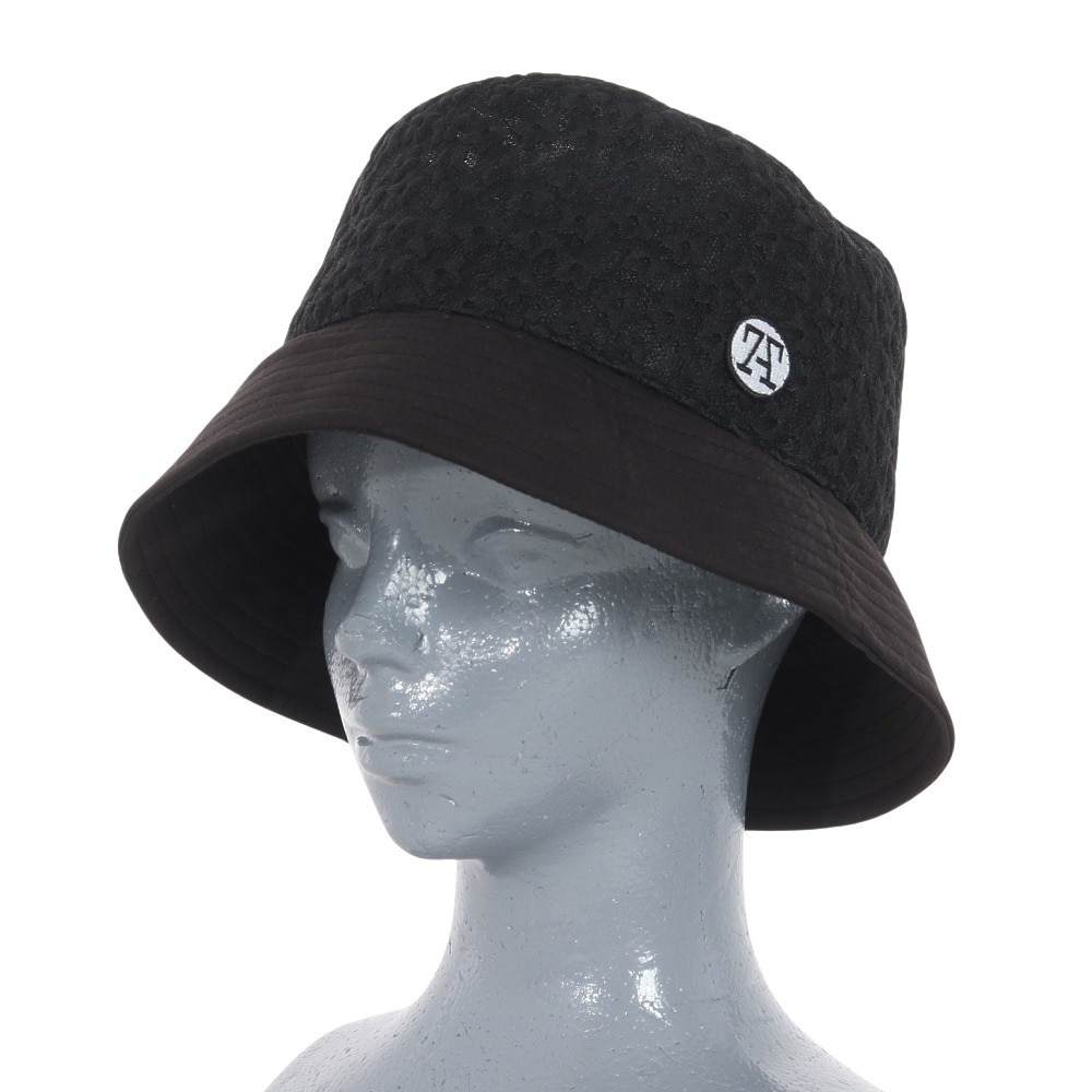 トミーアーマー（Tommy Armour）（レディース）ゴルフ 吸汗速乾 レースバケットハット TAST24S080010 BLK