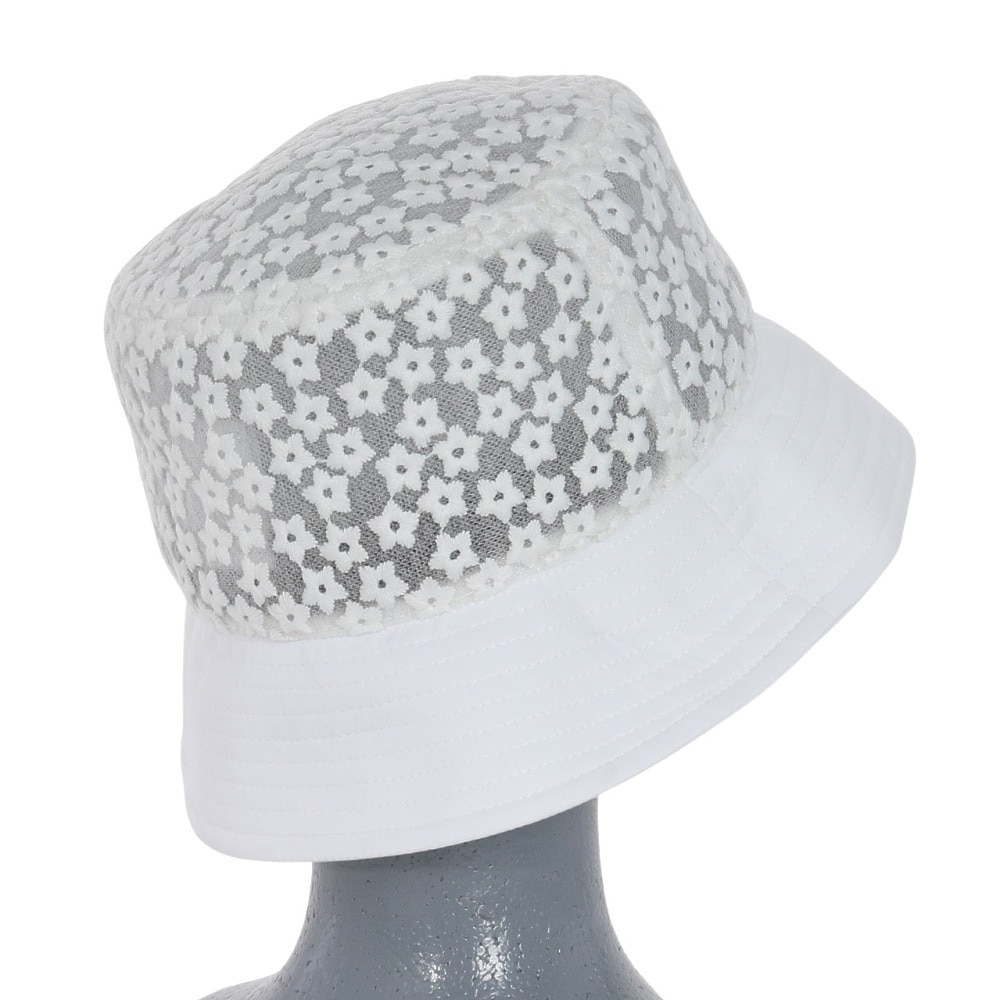 トミーアーマー（Tommy Armour）（レディース）ゴルフ 吸汗速乾 レースバケットハット TAST24S080010 WHT