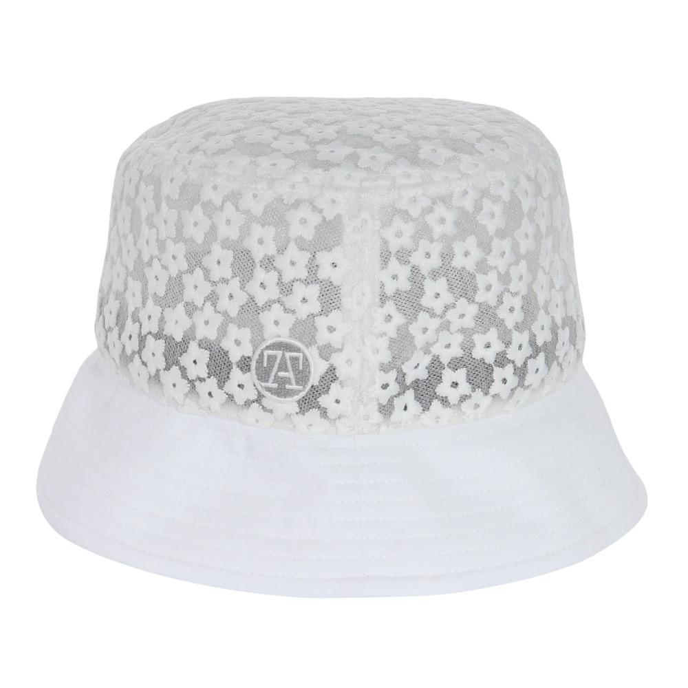 トミーアーマー（Tommy Armour）（レディース）ゴルフ 吸汗速乾 レースバケットハット TAST24S080010 WHT