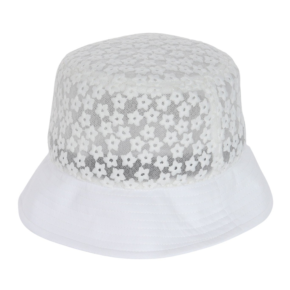 トミーアーマー（Tommy Armour）（レディース）ゴルフ 吸汗速乾 レースバケットハット TAST24S080010 WHT