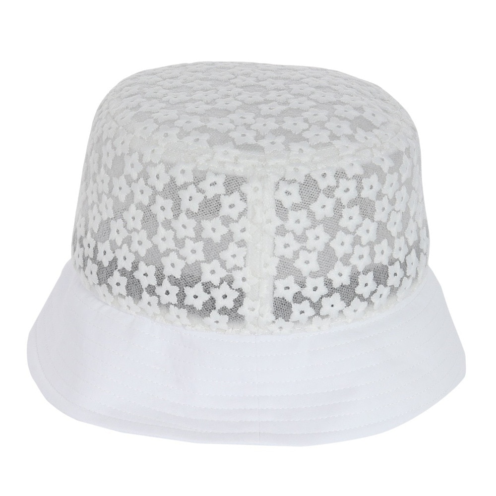 トミーアーマー（Tommy Armour）（レディース）ゴルフ 吸汗速乾 レースバケットハット TAST24S080010 WHT