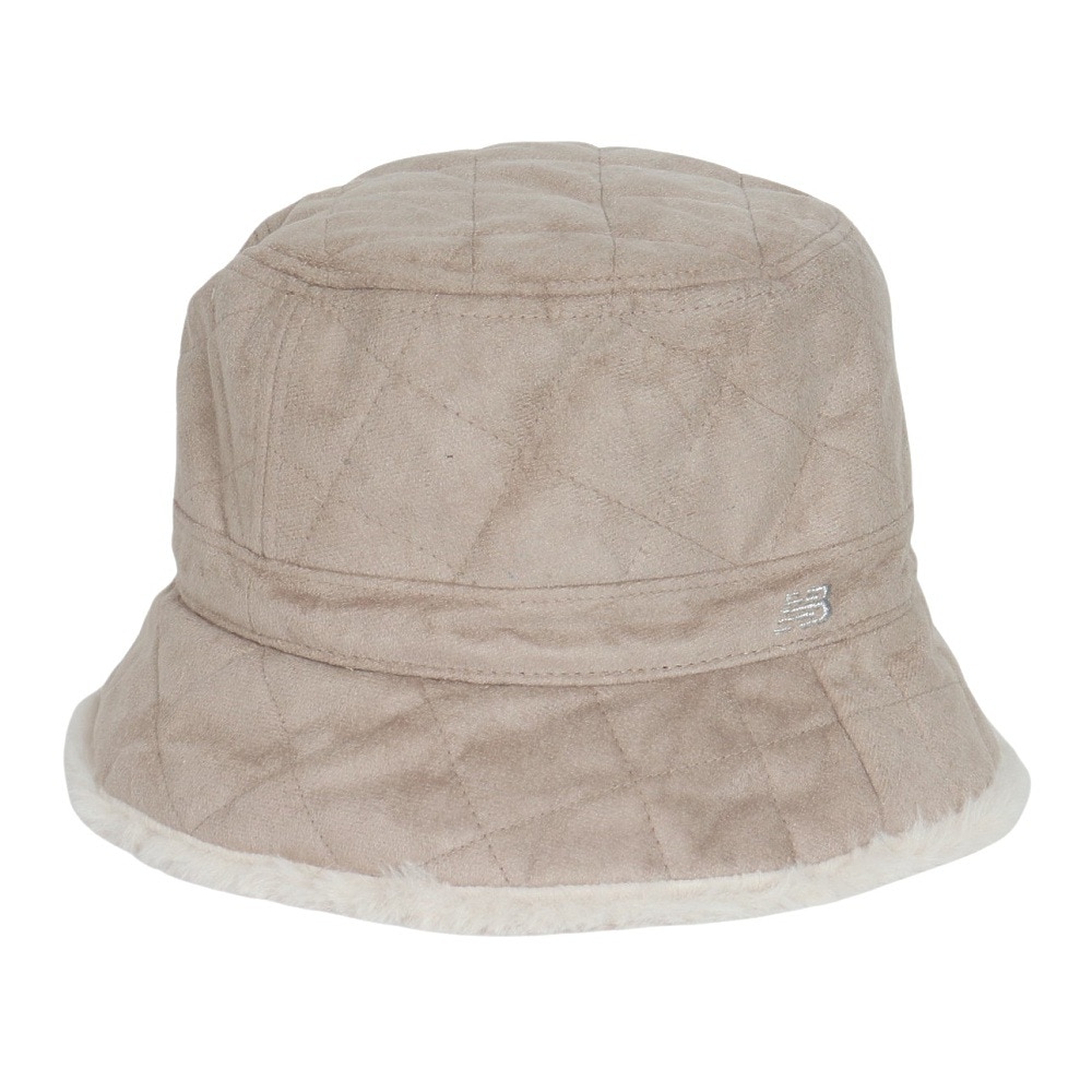 ニューバランス（new balance）（レディース）ゴルフ 吸汗速乾 キルト×フェイクファー バケットハット 012-4287511-041