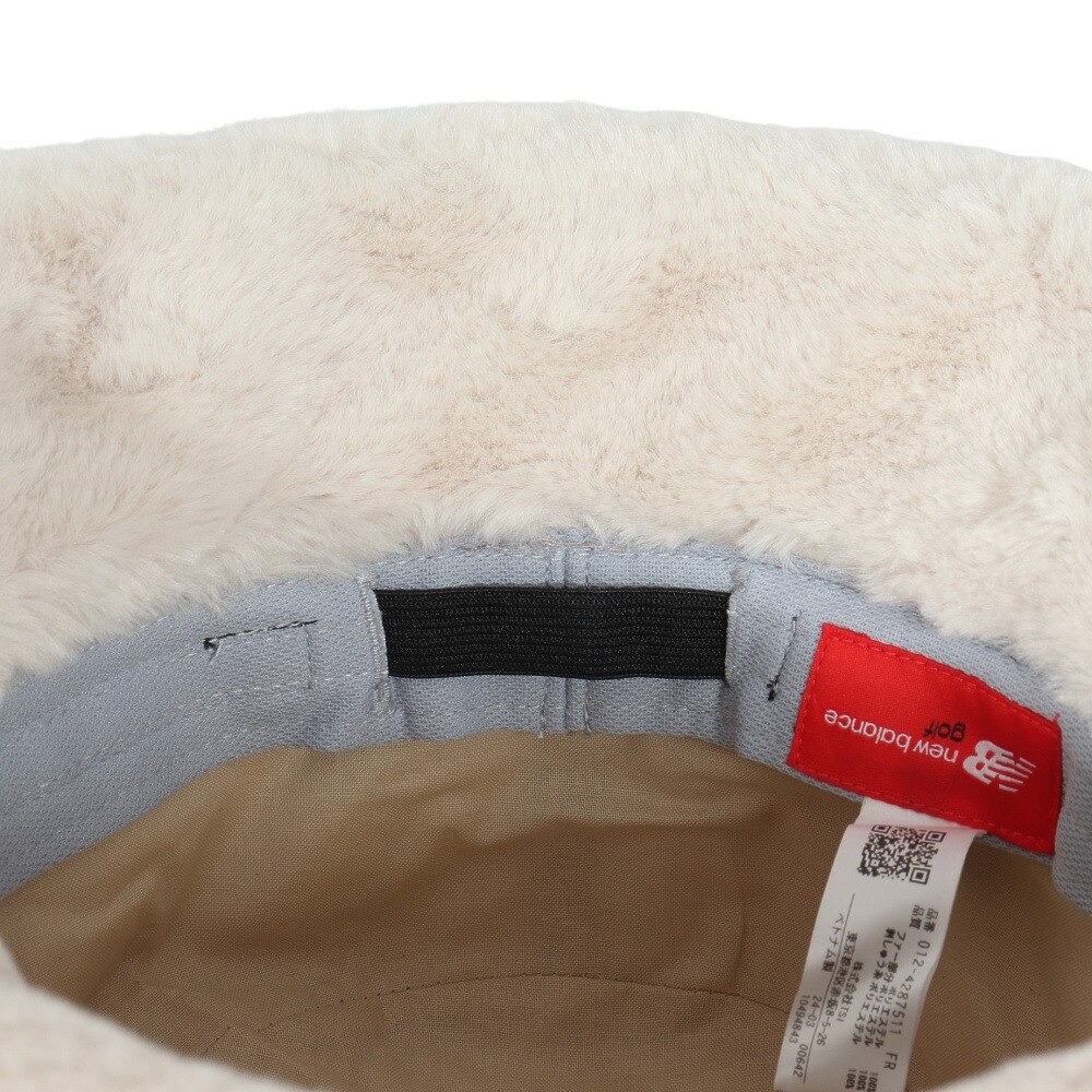 ニューバランス（new balance）（レディース）ゴルフ 吸汗速乾 キルト×フェイクファー バケットハット 012-4287511-041
