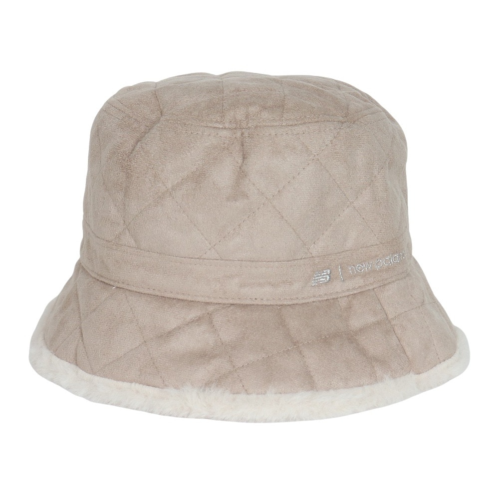 ニューバランス（new balance）（レディース）ゴルフ 吸汗速乾 キルト×フェイクファー バケットハット 012-4287511-041