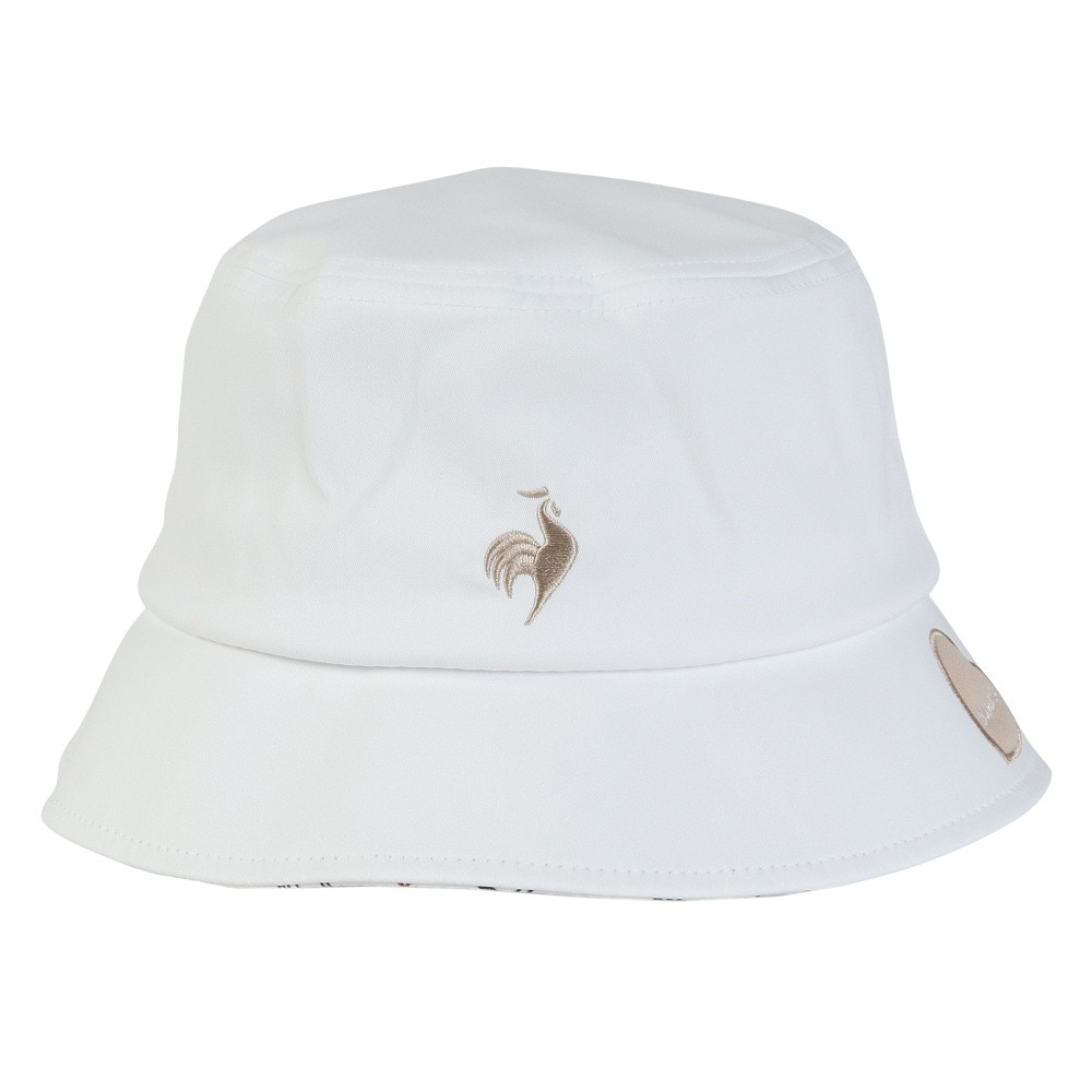 ルコックスポルティフ（lecoqsportif）（レディース）ゴルフ 吸汗速乾 抗菌防臭 シーズンモチーフ柄 ハット LG4FCP73L WH00