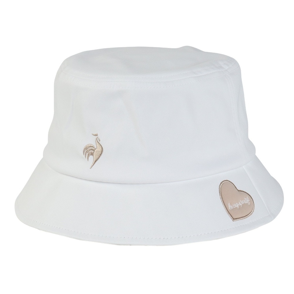 ルコックスポルティフ（lecoqsportif）（レディース）ゴルフ 吸汗速乾 抗菌防臭 シーズンモチーフ柄 ハット LG4FCP73L WH00
