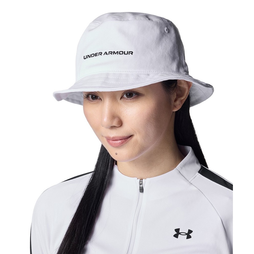 アンダーアーマー（UNDER ARMOUR）（レディース）ゴルフ ドライブ バケットハット 6001613 100