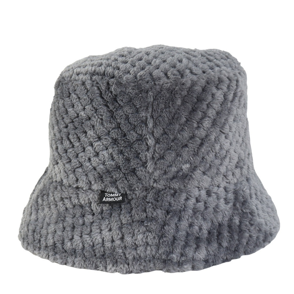 トミーアーマー（Tommy Armour）（レディース）ゴルフ 保温 スクエアニットボアバケットハット TAST24F080005 GRY