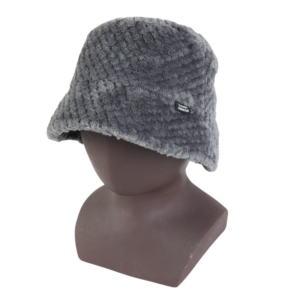 トミーアーマー（Tommy Armour）（レディース）ゴルフ 保温 スクエアニットボアバケットハット TAST24F080005 GRY
