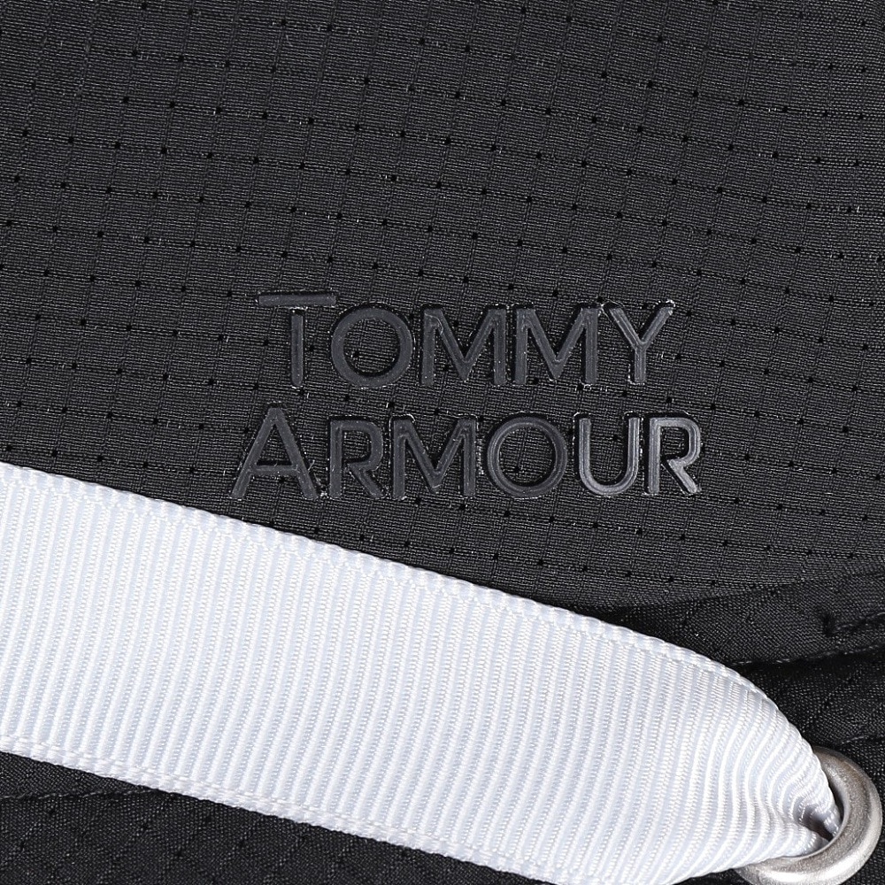 トミーアーマー（Tommy Armour）（レディース）ゴルフ 撥水 吸汗速乾 メッシュ ベンチレーションハット リボン付き TAST25S080006 BLK