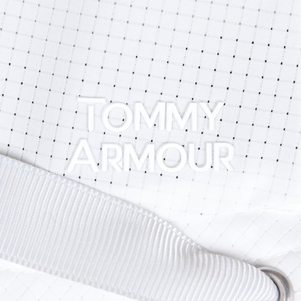 トミーアーマー（Tommy Armour）（レディース）ゴルフ 撥水 吸汗速乾 メッシュ ベンチレーションハット リボン付き TAST25S080006 WHT