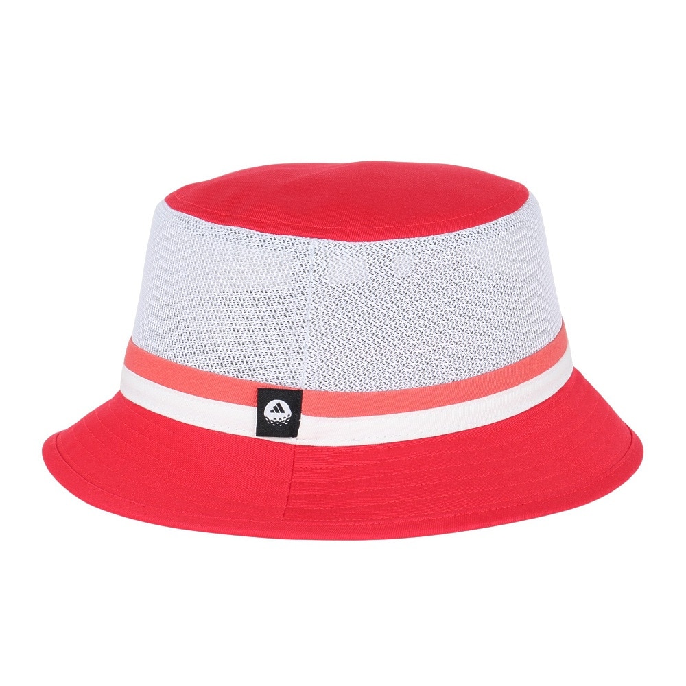 アディダス（adidas）（レディース）ゴルフ 吸汗速乾 メッシュ スプリング バケットハット KVM10-JD9896RED