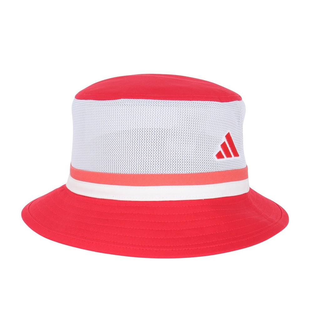 アディダス（adidas）（レディース）ゴルフ 吸汗速乾 メッシュ スプリング バケットハット KVM10-JD9896RED