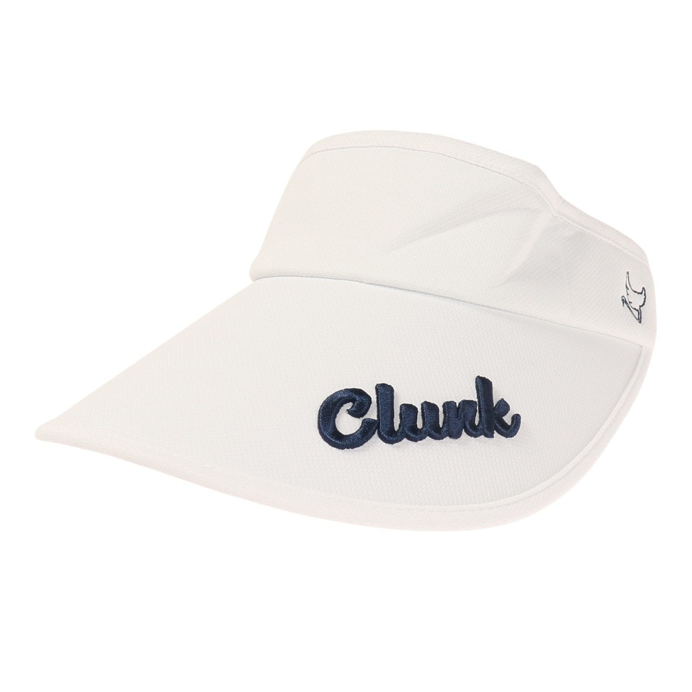 クランク（CLUNK）（レディース）ゴルフ UVカットワイドバイザー CL5MWD11 WHT