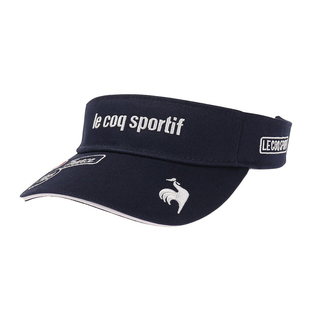 ルコック スポルティフ ルコック スポルティフ Lecoq Sportif レディース ゴルフキャップ 夏 Uvカット サイス調整 サンバイザー Qgctjc50 Nv00 ゴルフ用品はヴィクトリアゴルフ
