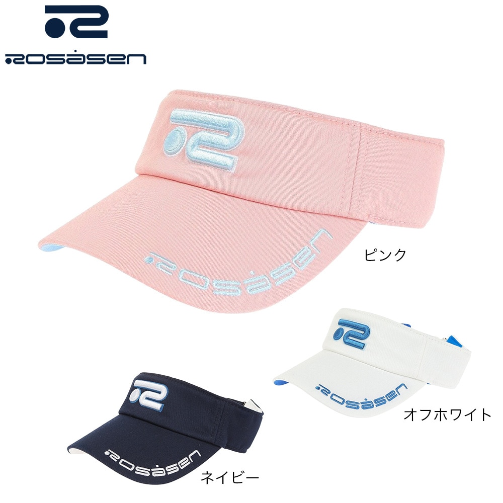 ROSASEN（レディース）ゴルフ 吸水速乾 定番ツイルバイザー 046-58262-005