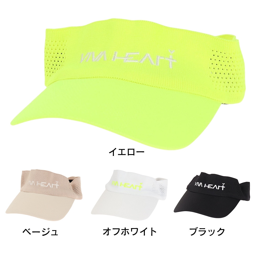 ビバハート（VIVA HEART）（レディース）ゴルフ ニットバイザー 013-58400-032