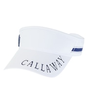 キャロウェイ（CALLAWAY）（レディース）ゴルフ 吸汗 速乾 ロゴ刺繍バイザー C23191215-1030