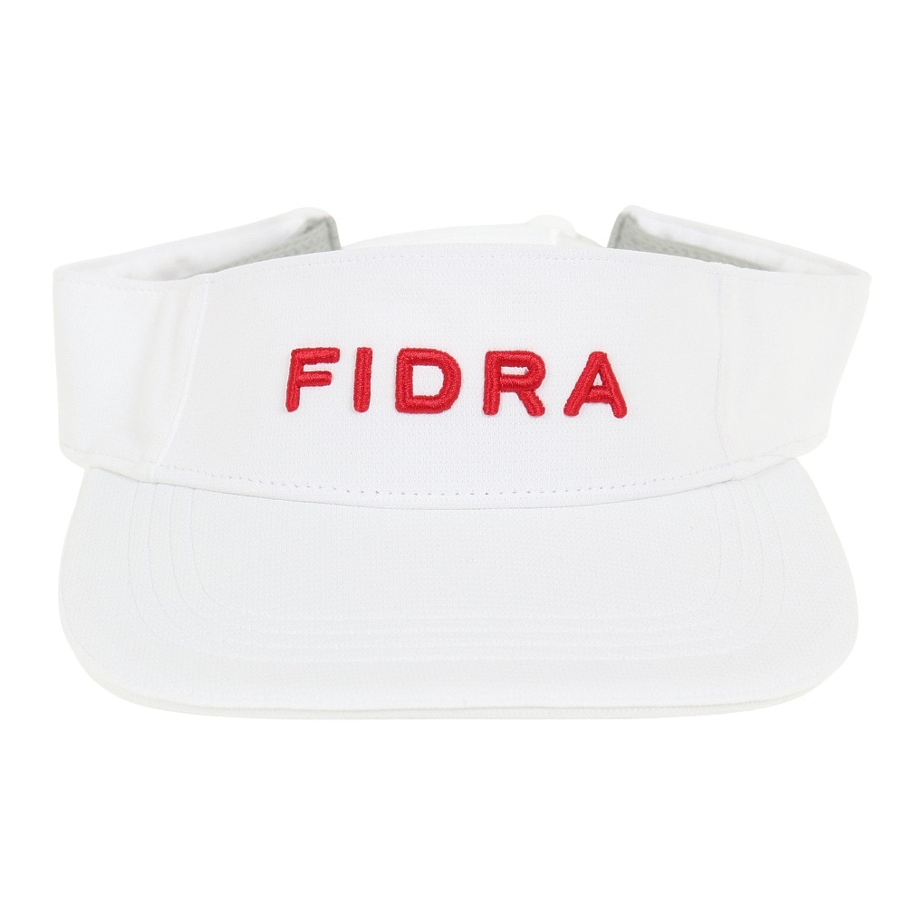 フィドラ（FIDRA）（レディース）ゴルフ 吸汗 速乾 接触冷感 ピンメッシュバイザー FD5PWD12 WHT