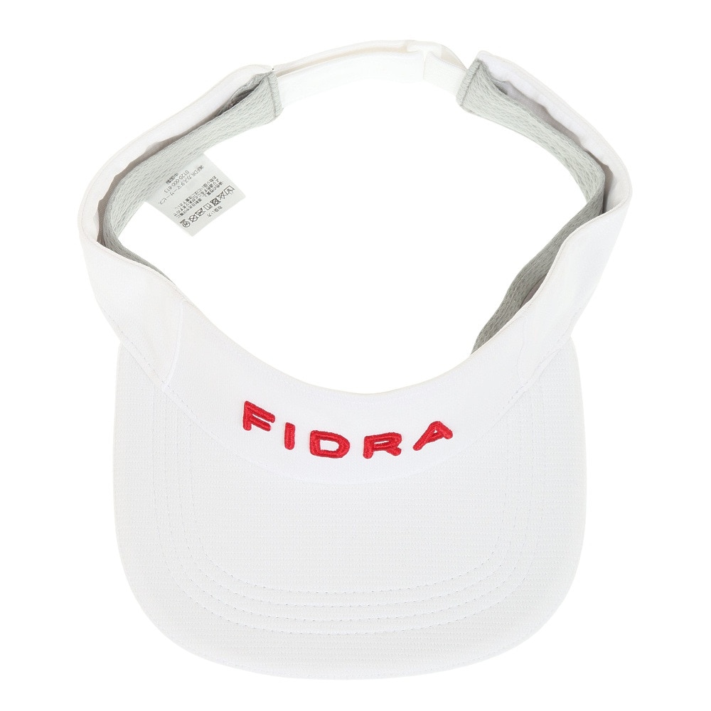 フィドラ（FIDRA）（レディース）ゴルフ 吸汗 速乾 接触冷感 ピンメッシュバイザー FD5PWD12 WHT