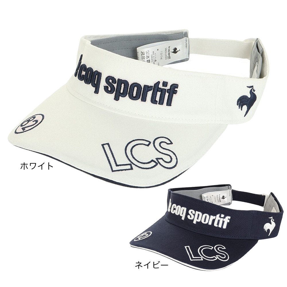 ルコックゴルフ（レディース）ゴルフ 定番ロゴサンバイザー QGCVJC50 NV00