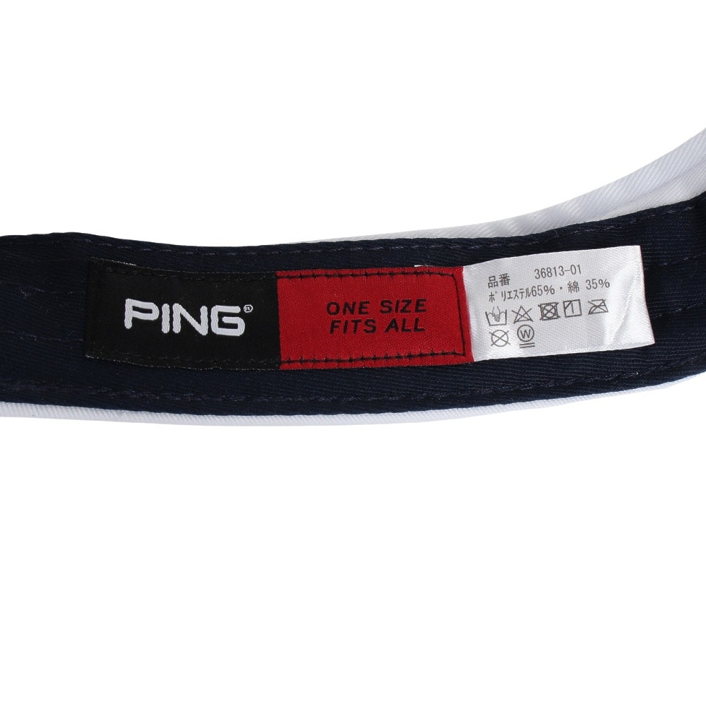 ピン（PING）（レディース）ゴルフ ツアーサンバイザー HW-L2302 DEO.0 VISOR WH 36813