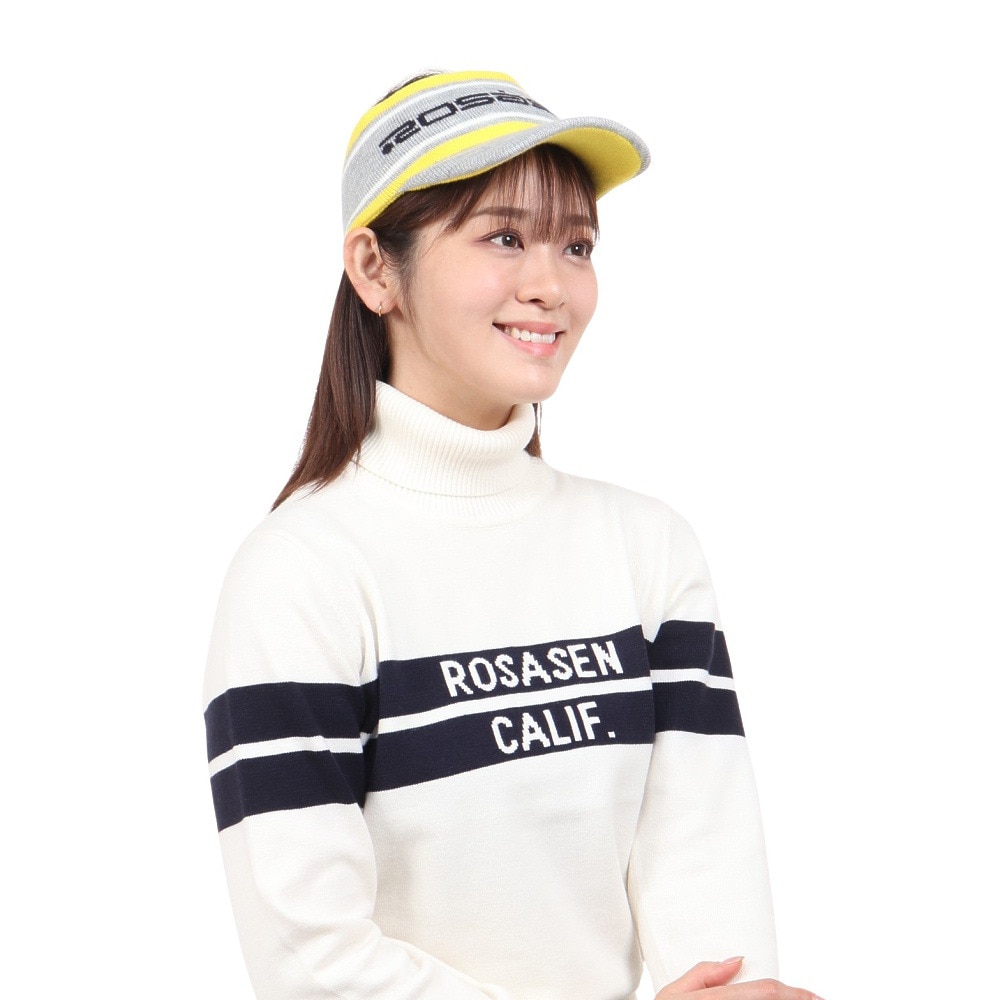 ROSASEN（レディース）ゴルフ ニットバイザー 046-59061-013