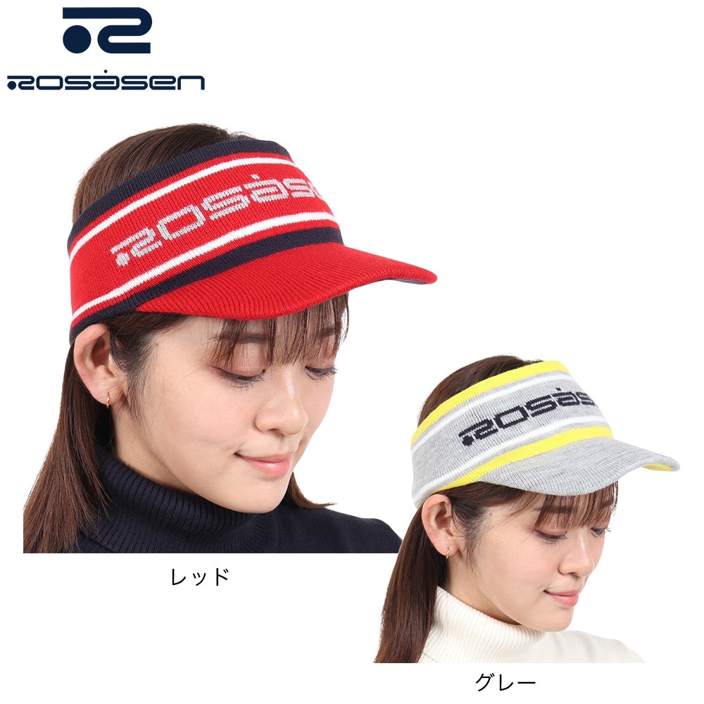 ROSASEN（レディース）ゴルフ ニットバイザー 046-59061-063
