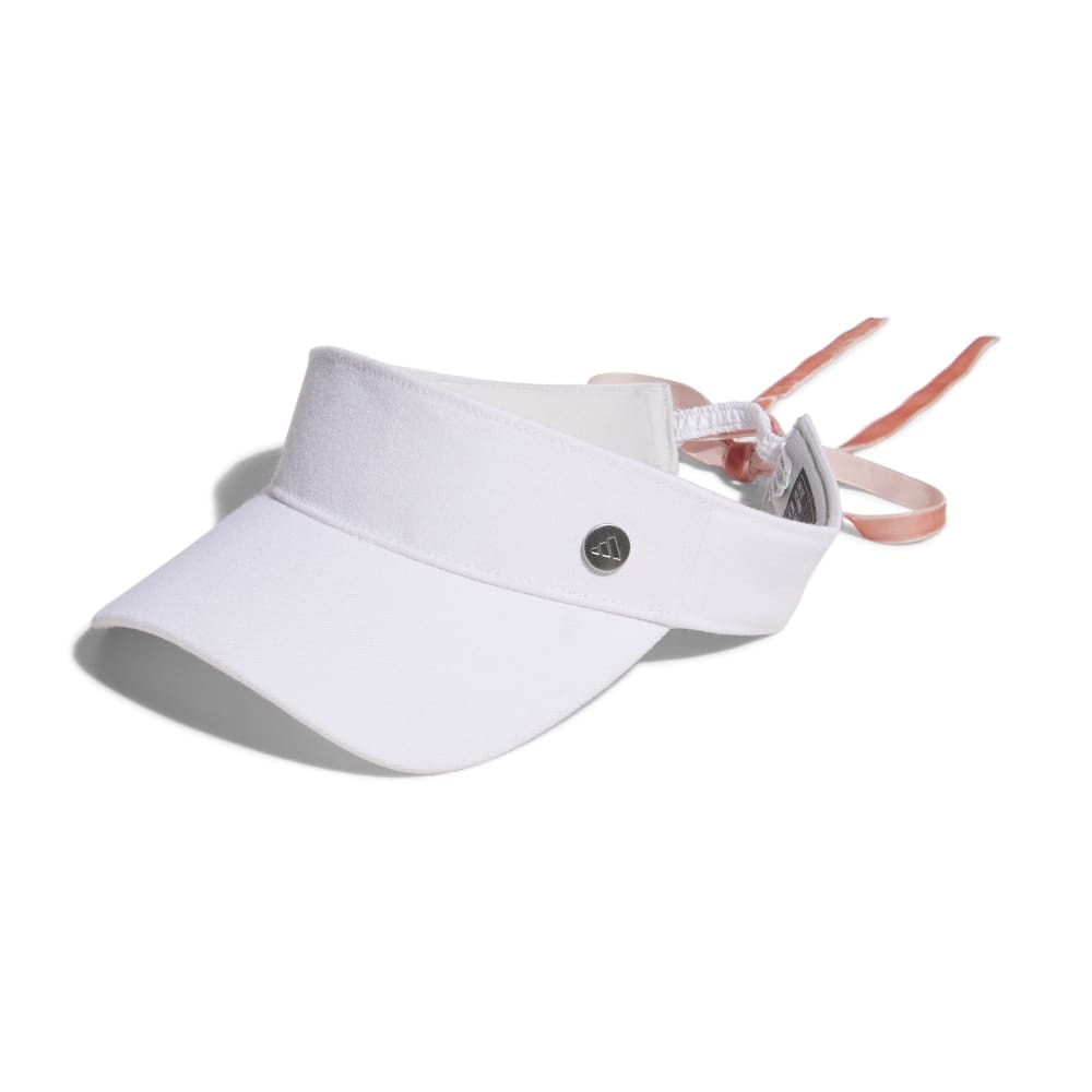 アディダス（adidas）（レディース）ゴルフ 吸湿 メタルロゴ リボンバイザー MMS57-IA9622WH