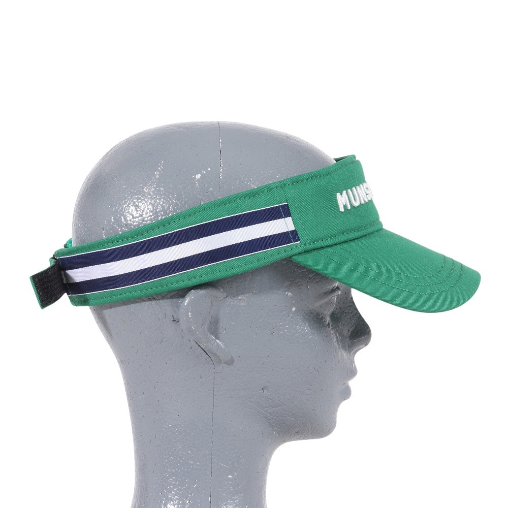 マンシングウエア（MUNSING WEAR）（レディース）ゴルフ 帽子 コットン ロゴバイザー MGCWJC50 GR00