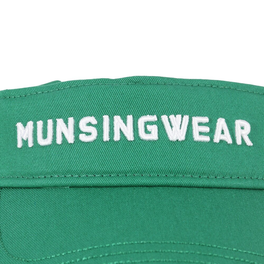マンシングウエア（MUNSING WEAR）（レディース）ゴルフ 帽子 コットン ロゴバイザー MGCWJC50 GR00