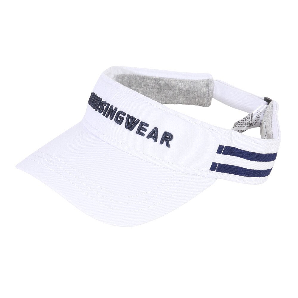 マンシングウエア（MUNSING WEAR）（レディース）ゴルフ 帽子 コットン ロゴバイザー MGCWJC50 WH00