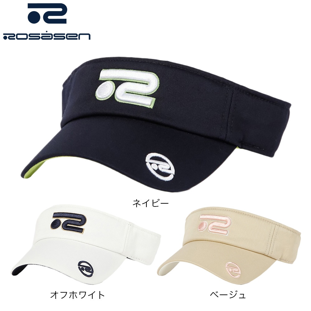 ROSASEN（レディース）ゴルフ 定番ツイルバイザー 046-51262-098
