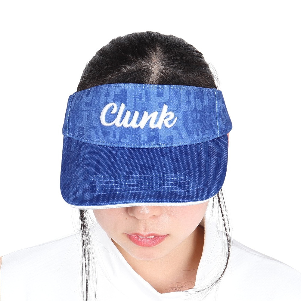 クランク（CLUNK）（レディース）ゴルフ 吸水速乾 接触冷感 総柄バイザー CL5RWD19 NVY