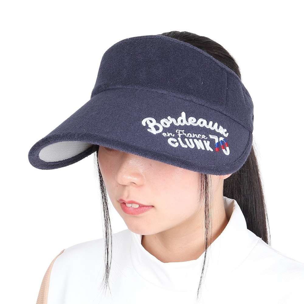 クランク（CLUNK）（レディース）ゴルフ パイルワイドバイザー CL5RWD20 NVY