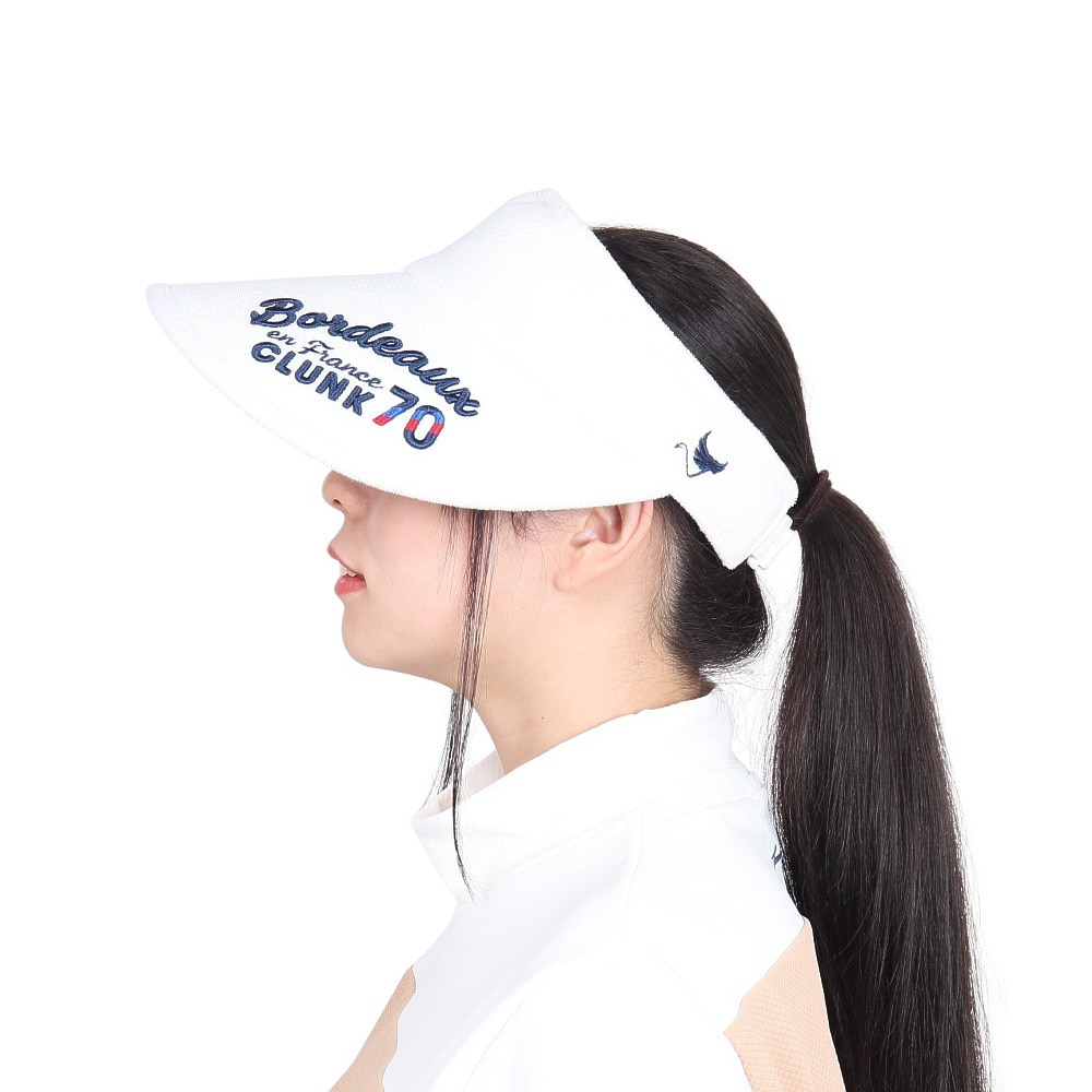 クランク（CLUNK）（レディース）ゴルフ パイルワイドバイザー CL5RWD20 WHT