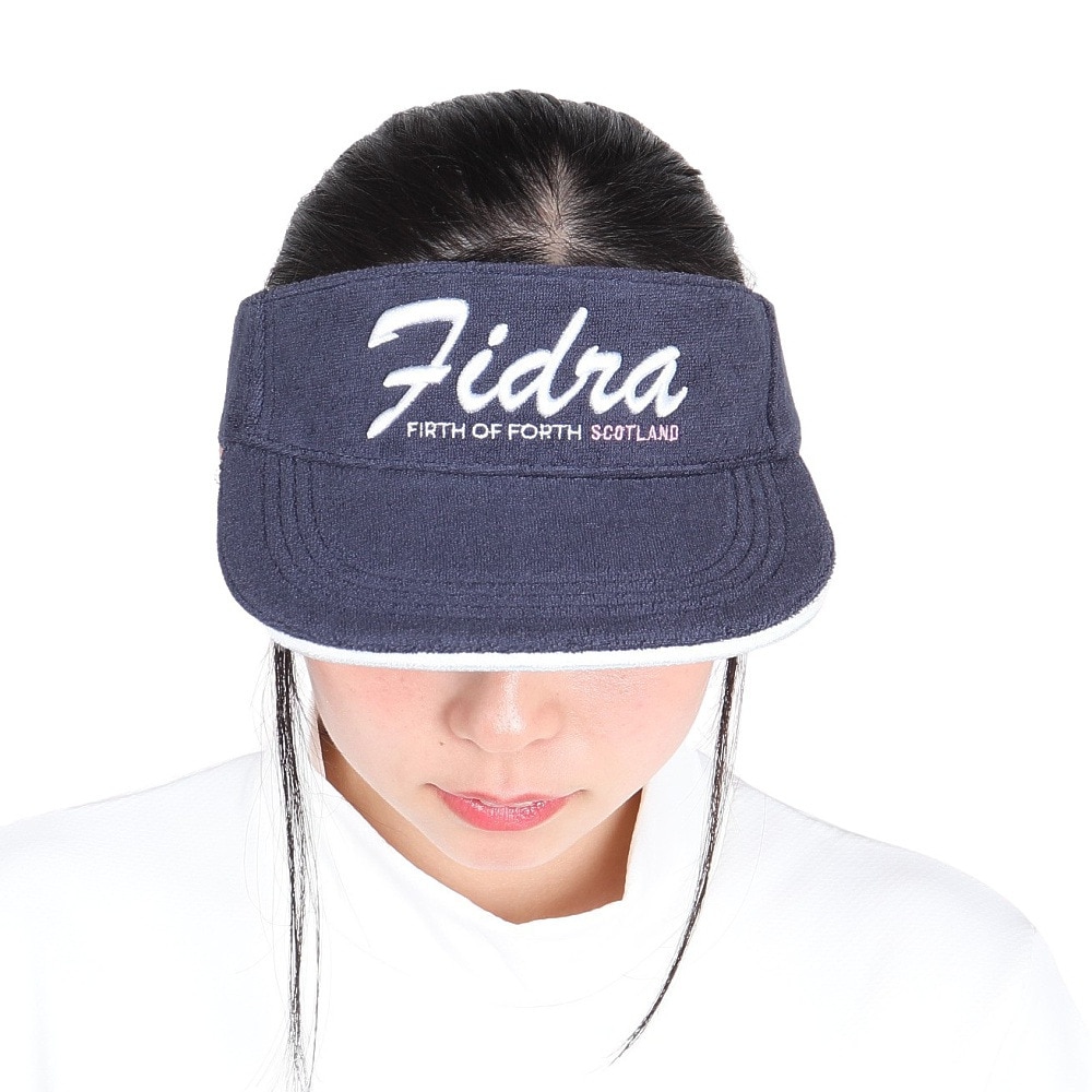 フィドラ（FIDRA）（レディース）ゴルフ 吸水速乾 パイルバイザー FD5RWD09 NVY