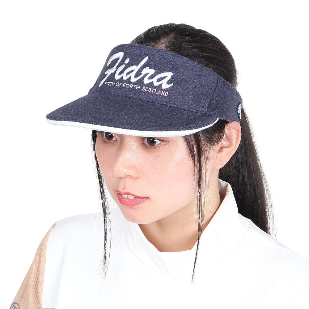 フィドラ（FIDRA）（レディース）ゴルフ 吸水速乾 パイルバイザー FD5RWD09 NVY