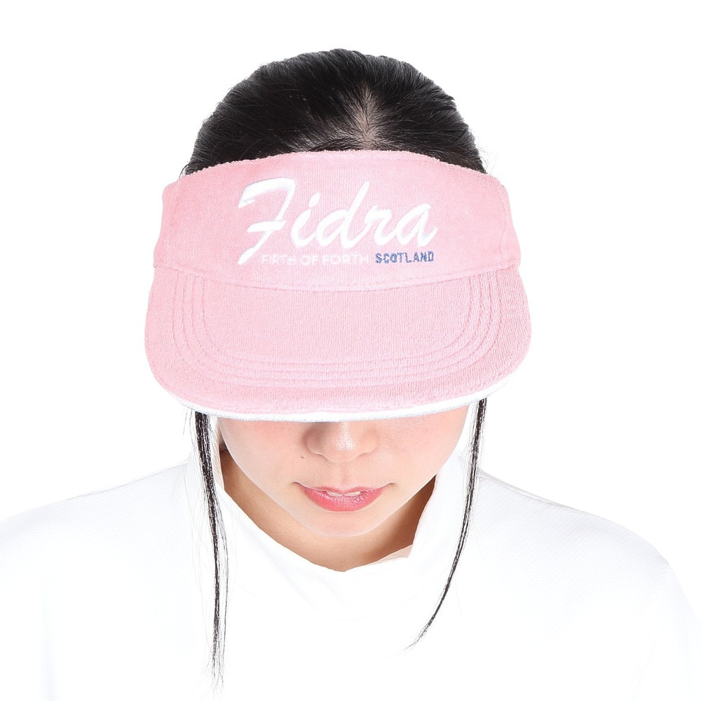フィドラ（FIDRA）（レディース）ゴルフ 吸水速乾 パイルバイザー FD5RWD09 PNK